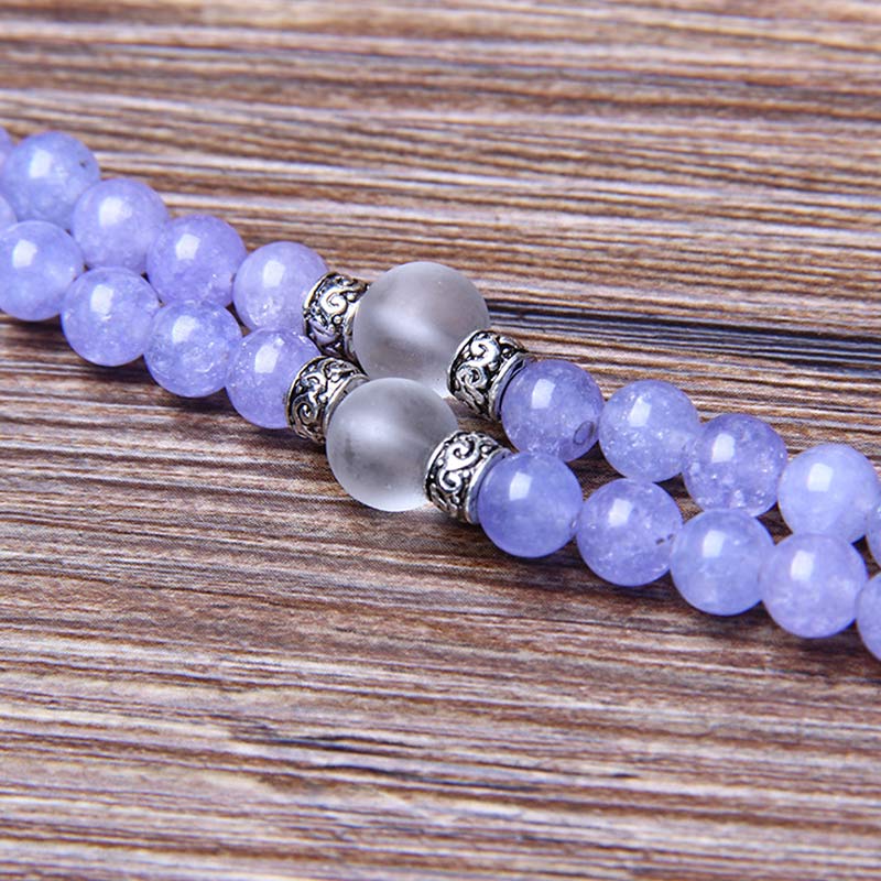 KarmaRipple's Purple Jasper Bead Strength Bracelet Mala p8