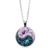 KarmaRipple's Yin Yang Chain Balance Pendant Necklace