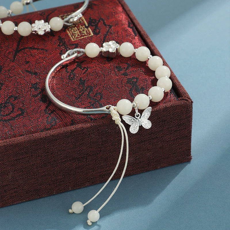 KarmaRipple's Bodhi Seed Butterfly Lotus Fortune Wealth Bracelet Bangle p4