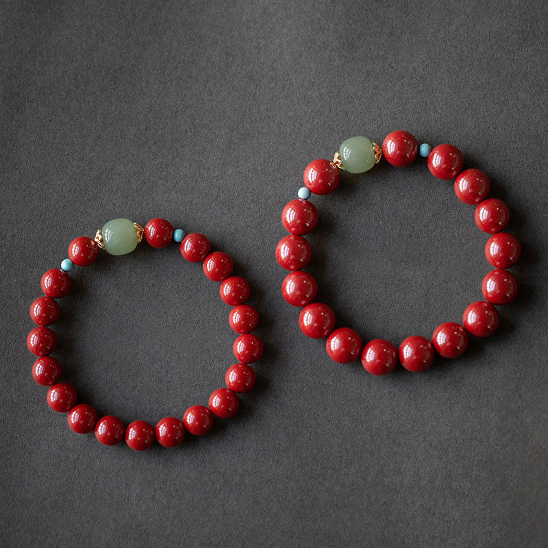 KarmaRipple's Cinnabar Green Aventurine Fortune Fortune Bracelet p8