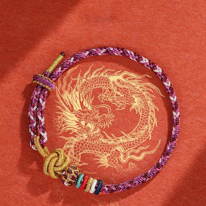 KarmaRipple's Handmade Dunhuang Colorful Rope Protection Braid String Bracelet p17