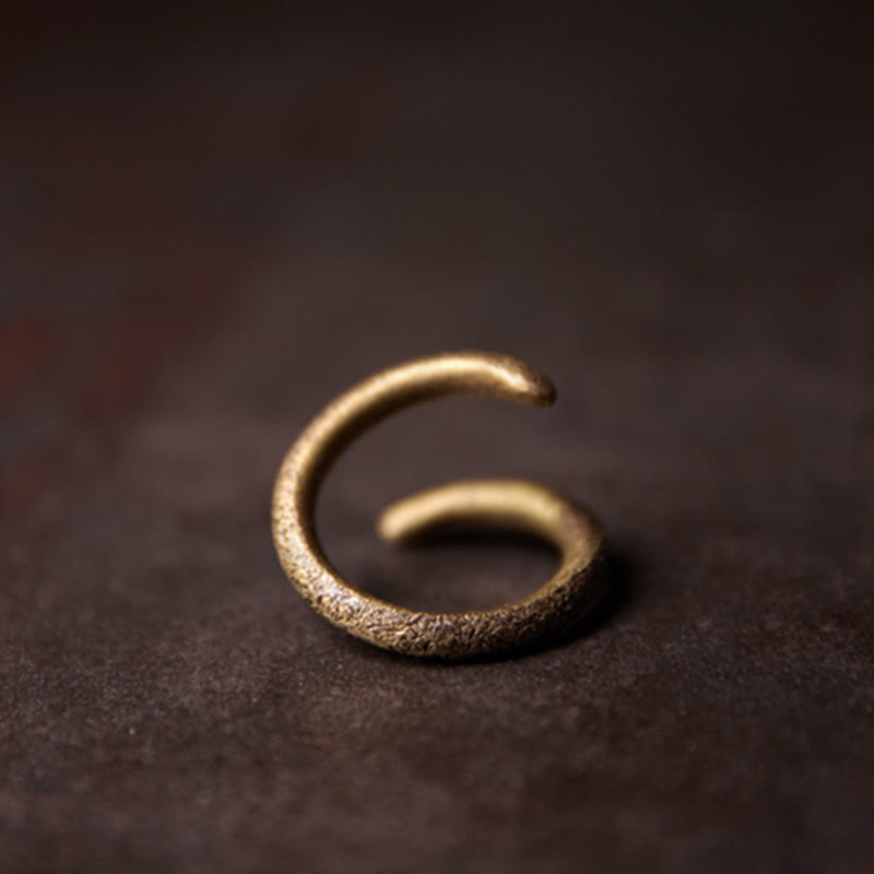 KarmaRipple's Simple Design Bronze Fortune Adjustable Ring p4