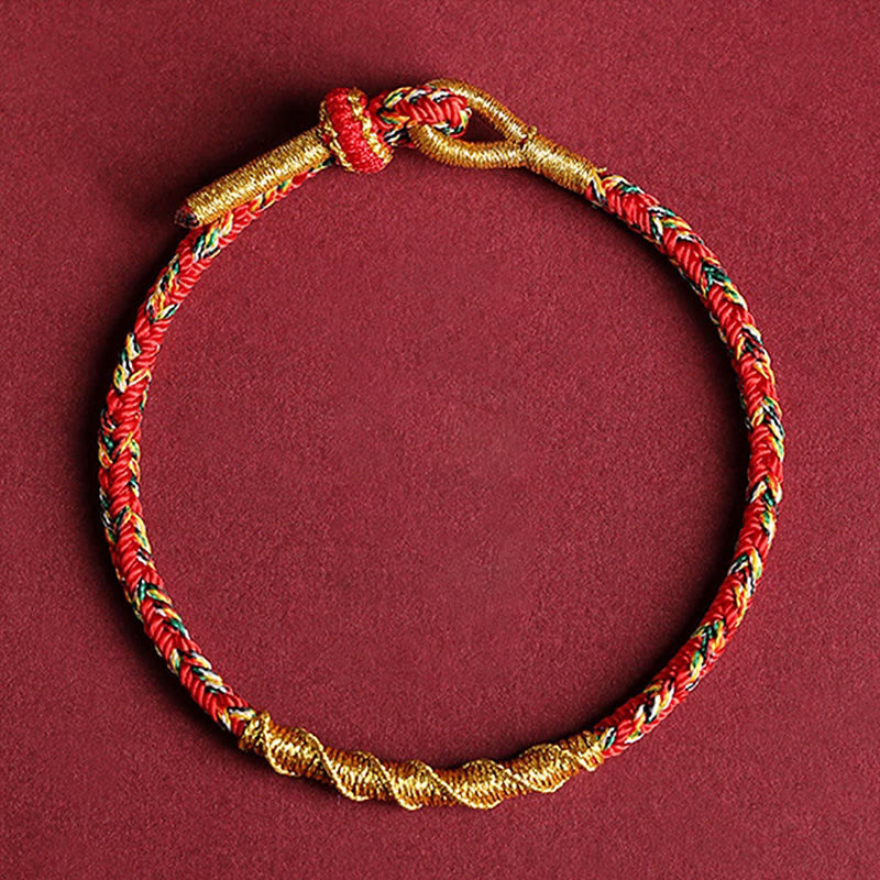 KarmaRipple's Handmade Chinese Zodiac Natal Buddha Protection Strength Woven String Bracelet p8