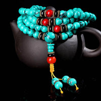 KarmaRipple's Tibetan Turquoise Balancing Mala Bracelet