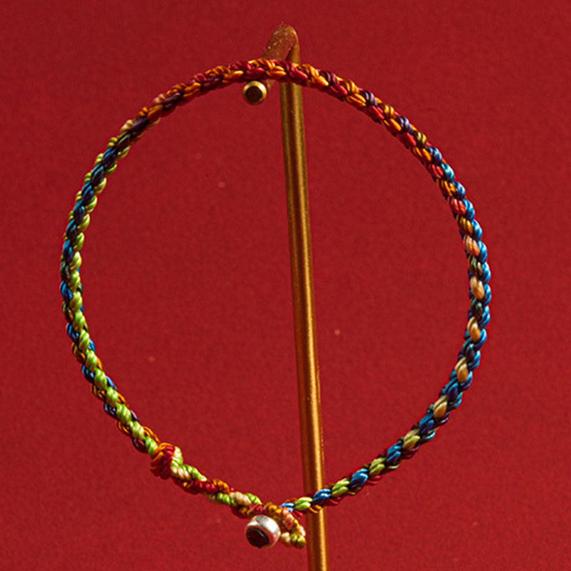 KarmaRipple's "May you be blessed with peace and safety in all four seasons" Fortunate Multicolored Bracelet p4