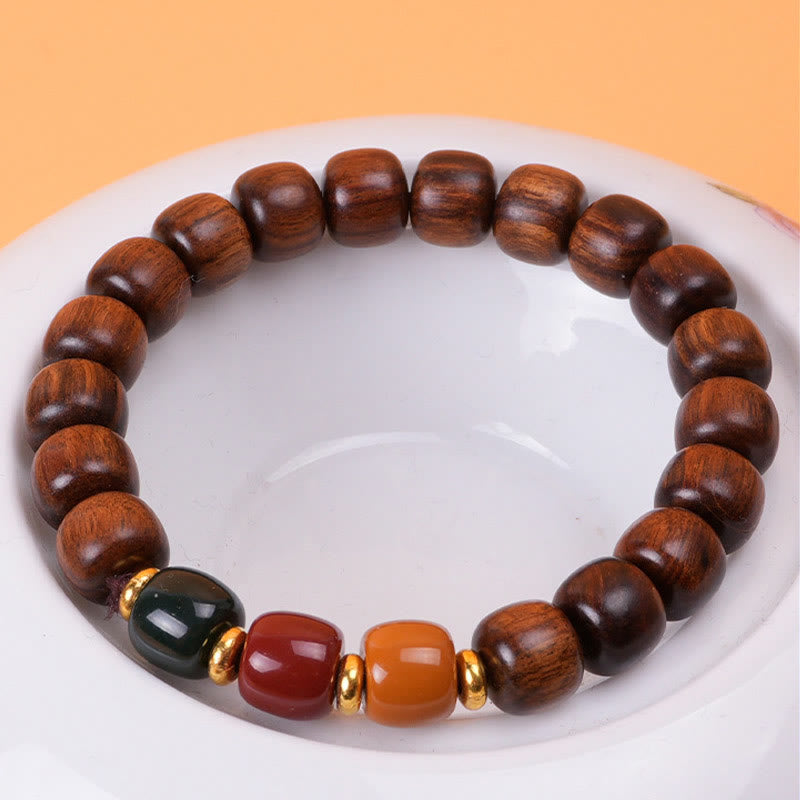 KarmaRipple's Ebony Wood Rosewood Peace Balance Bracelet p14