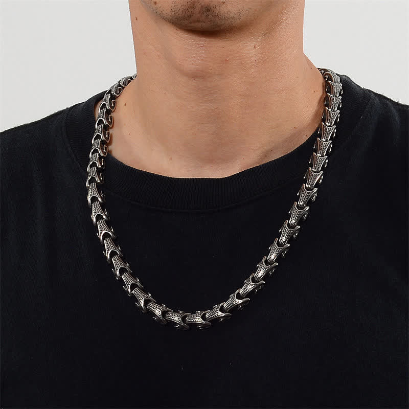 KarmaRipple's Dragon Pattern Titanium Steel Protection Pendant Necklace Bracelet p4