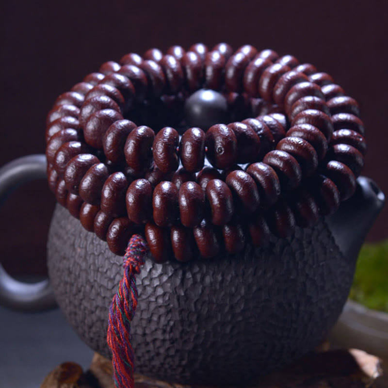KarmaRipple's Authentic Tibet 108 Mala Beadwork Purple Bodhi Seed Wealth Bracelet p2