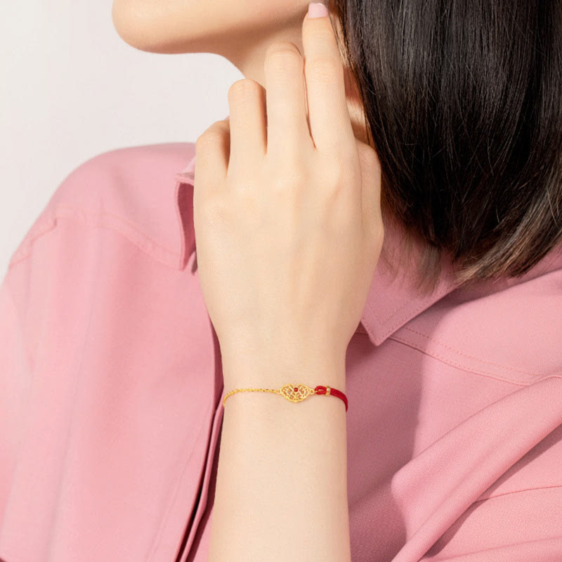 KarmaRipple's Lock of Good Wishes Fortune Strength Chain Bracelet p6