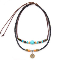 KarmaRipple's Turquoise Dzi Bead Protection Pendant