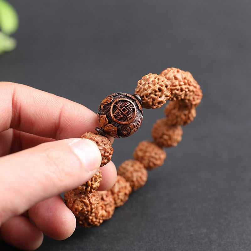 KarmaRipple's Tibet Rudraksha Bodhi Seed PiXiu Bronze Coin Wealth Fortune Bracelet p6