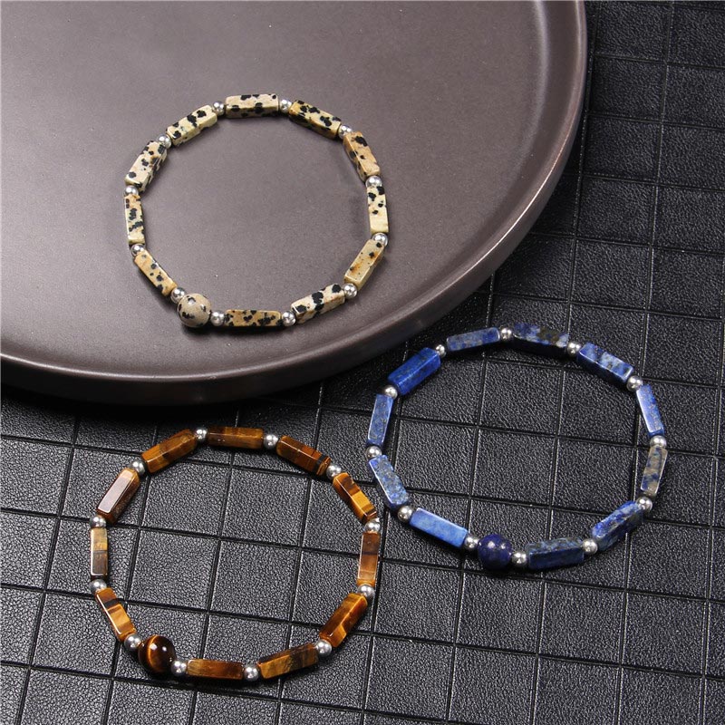 KarmaRipple's Authentic Gemstone Amethyst Tiger Eye Spiritual Balance Bracelet p12