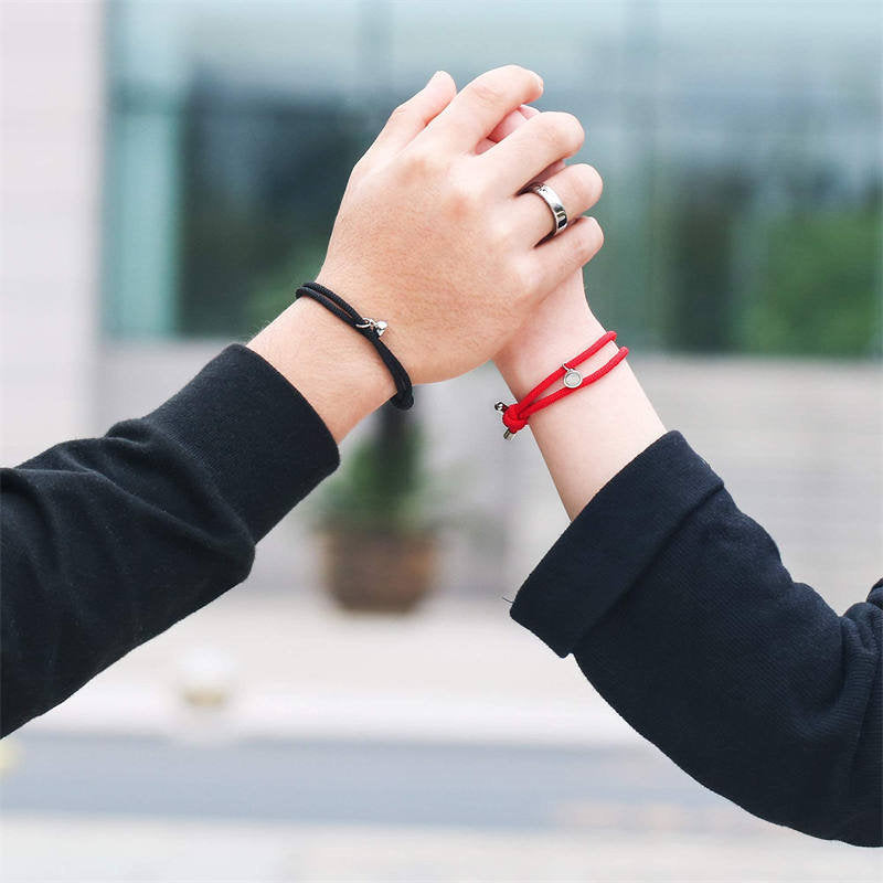 KarmaRipple's 2Pcs Love Magnetic Pair String Strength Bracelet p16