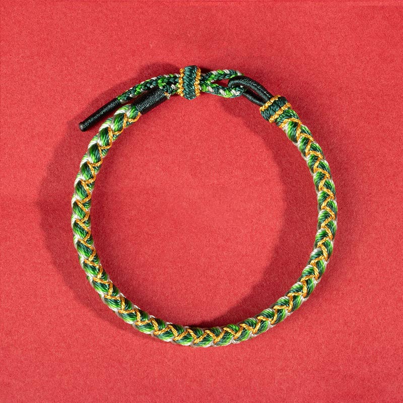 KarmaRipple's Handmade Year Of The Dragon Scale Protection Rope Bracelet p2