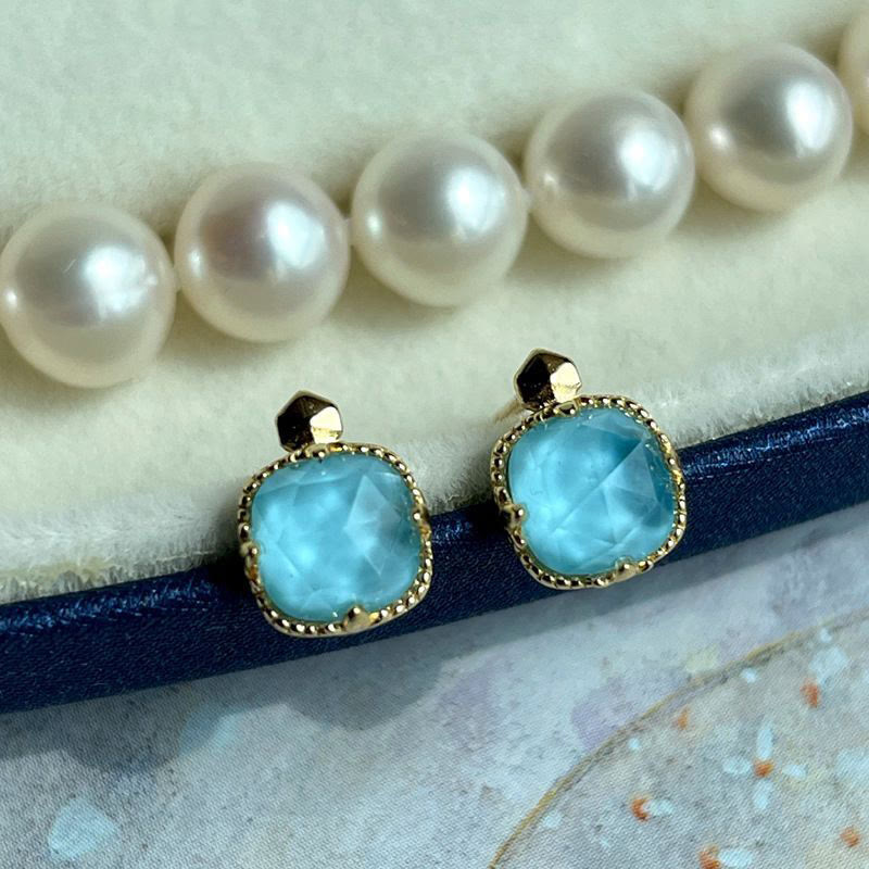 KarmaRipple's 925 Sterling Silver Plated Gold Turquoise Protection Ring Earrings Pendant Necklace Set p3