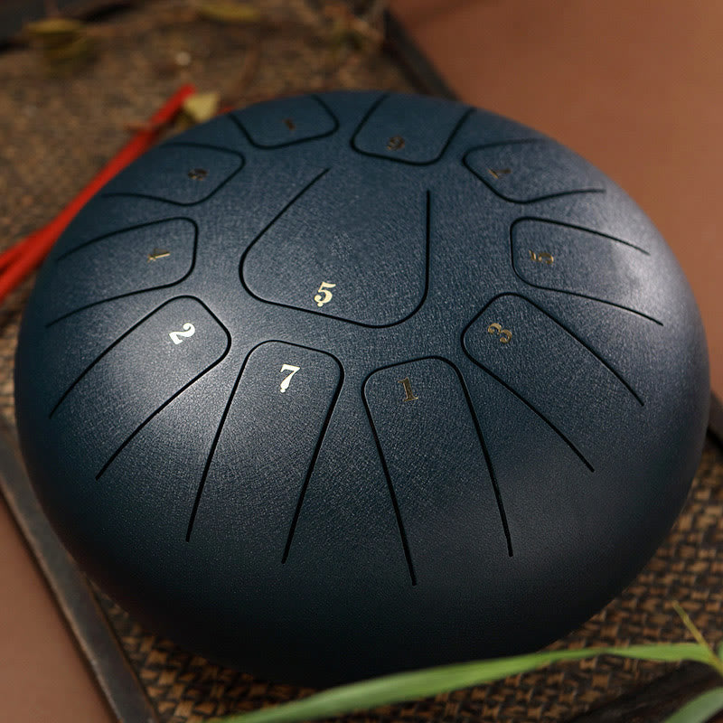 KarmaRipple's Steel Tongue Drum Sound Balancing Mindfulness Meditation Yoga Drum Kit 11 Note 8 Inch p38