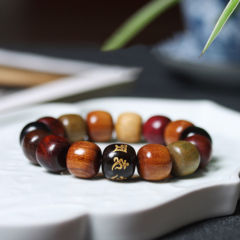 KarmaRipple's Tibet Various Wood Om Mani Padme Hum Purity Bracelet p12