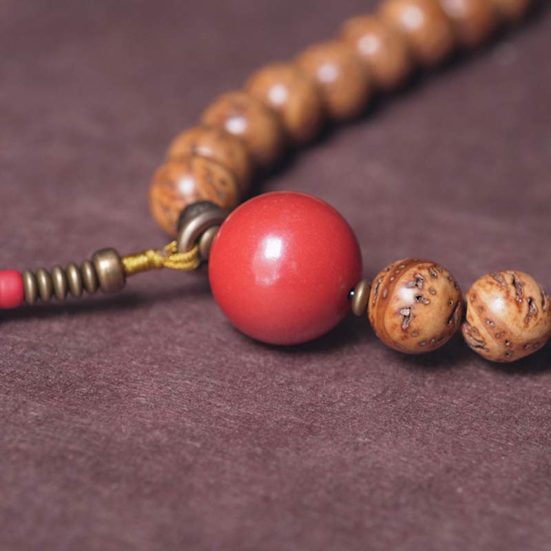 KarmaRipple's 108 Mala Beadwork Bodhi Seed Wisdom Peace Tassel Bracelet p5