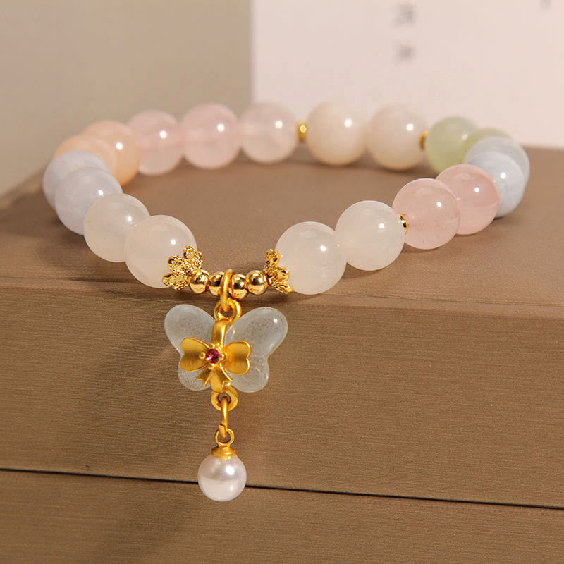 KarmaRipple's Authentic Morganite Confidence Butterfly Talisman Bracelet p6