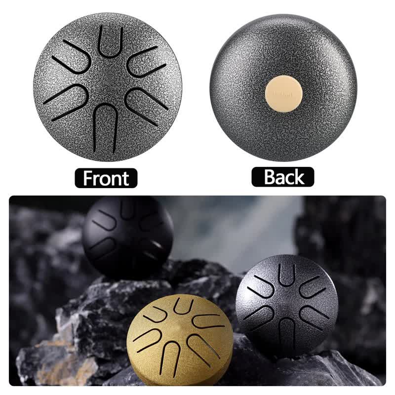 KarmaRipple's Mini Steel Tongue Drum 3 Inch Sound Balancing Drum Kit p10