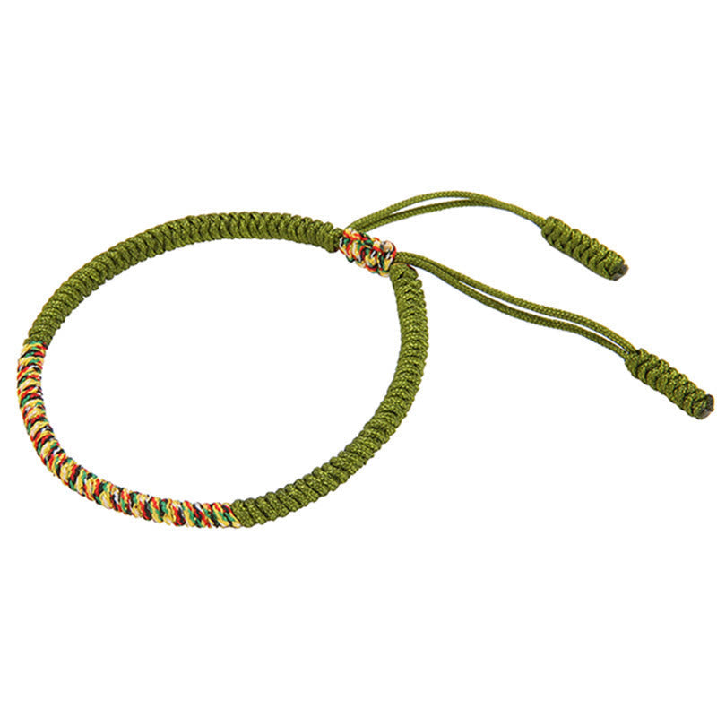 KarmaRipple's Tibetan Handmade Multicolor King Kong Weave Fortune Strength Woven Bracelet p11