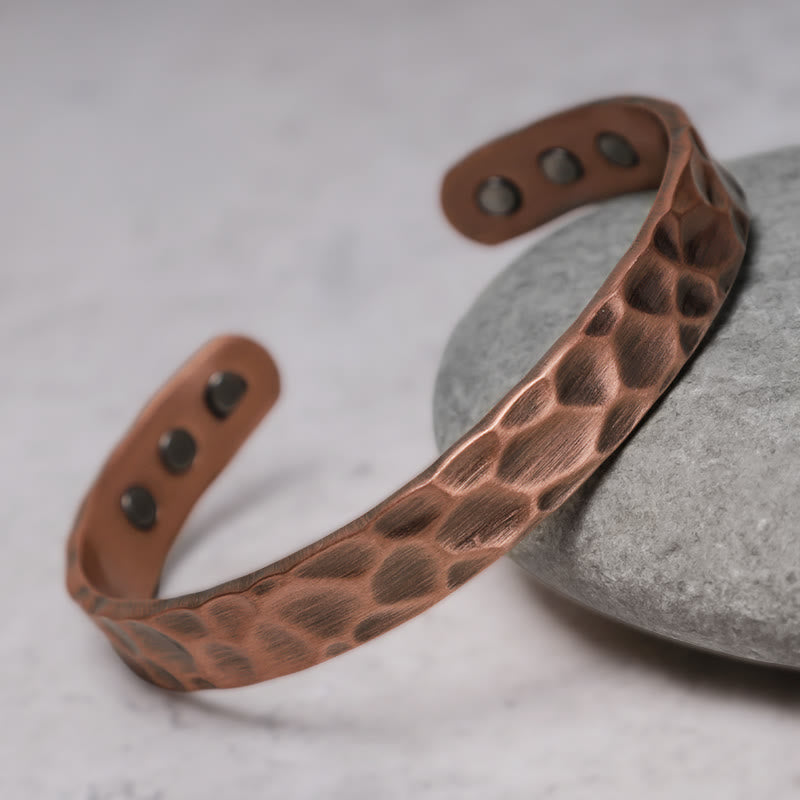 KarmaRipple's Rustic Bronze Balance Magnetic Adjustable Cuff Bracelet p2