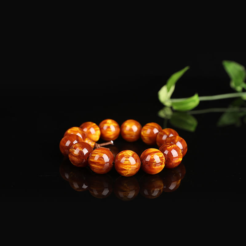 KarmaRipple's Golden Sea Willow Success Positive Bracelet Mala p10