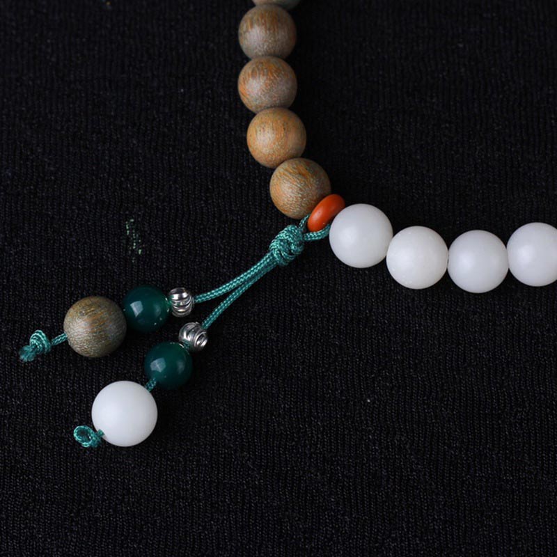 KarmaRipple's Green Sandalwood Bodhi Seed Wake Up Fortune Bracelet p5