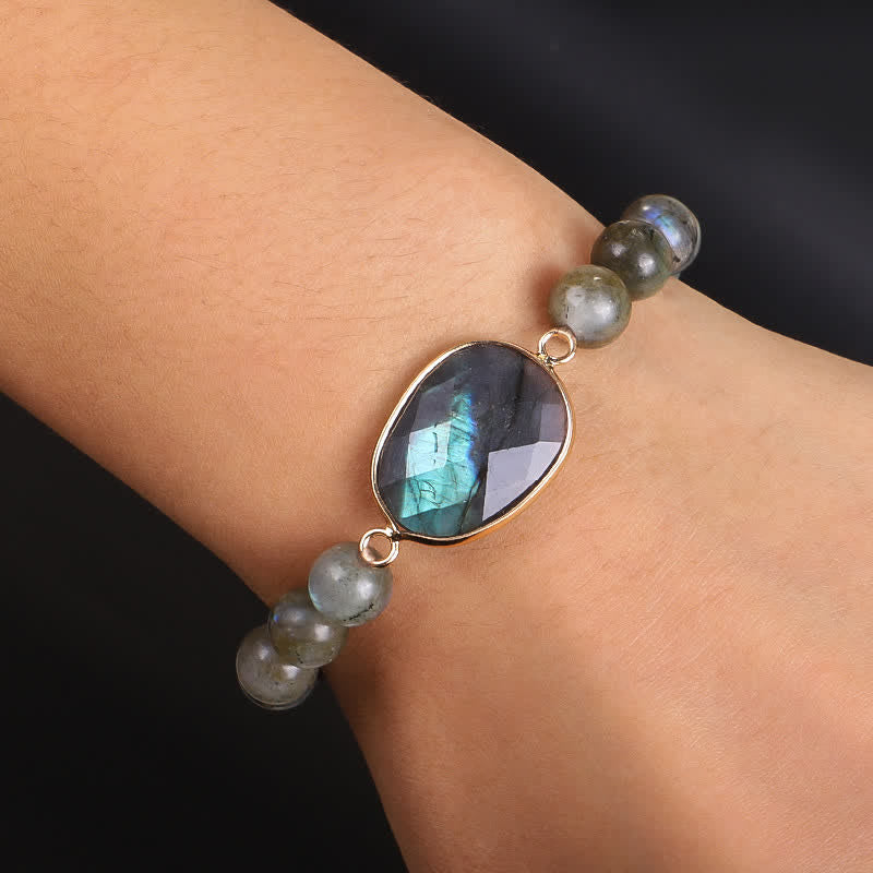 KarmaRipple's Authentic Labradorite Moonstone Support Balancing Beaded Bracelet p3