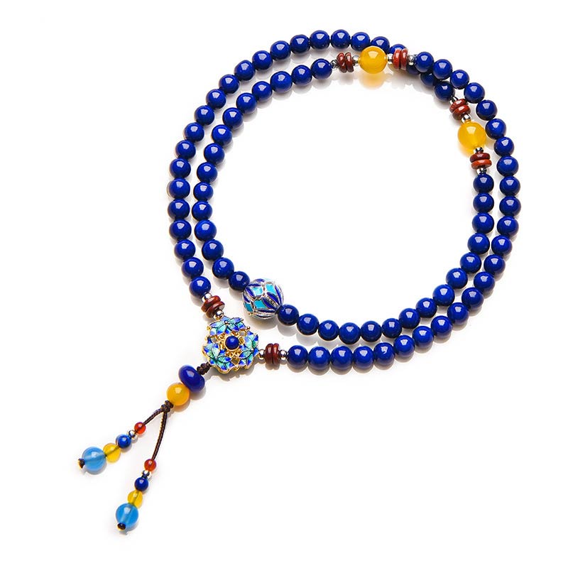 KarmaRipple's Lazurite Yellow Agate Positive Bracelet p8