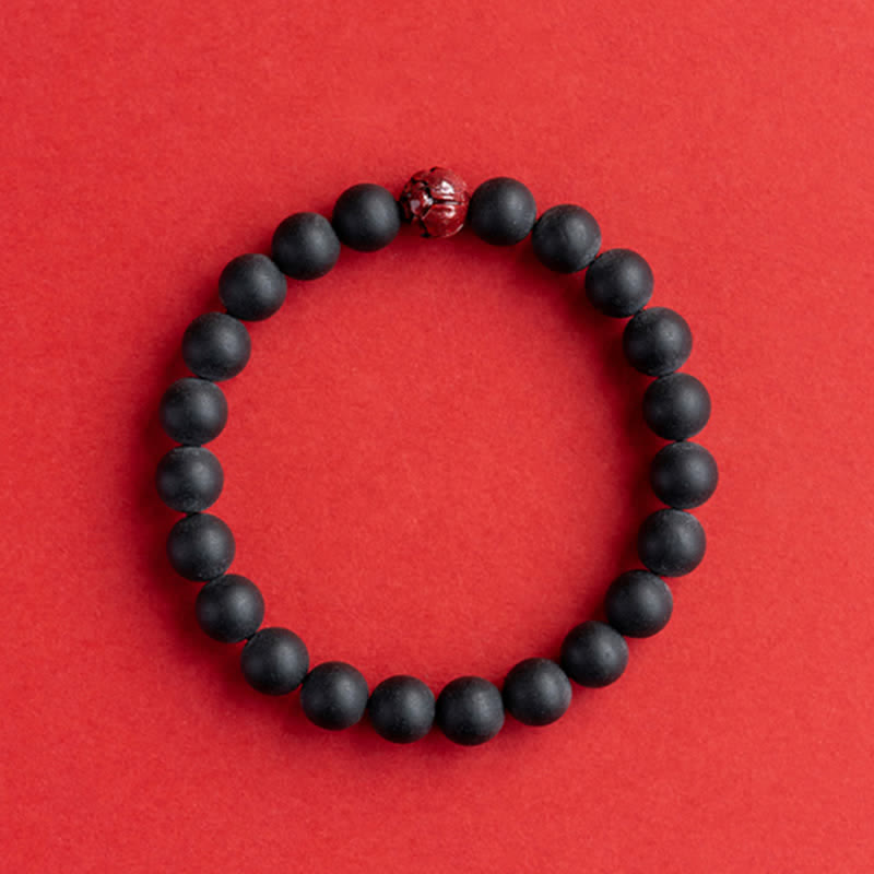KarmaRipple's Tibetan Cypress Cinnabar Lotus Balancing Bracelet p7