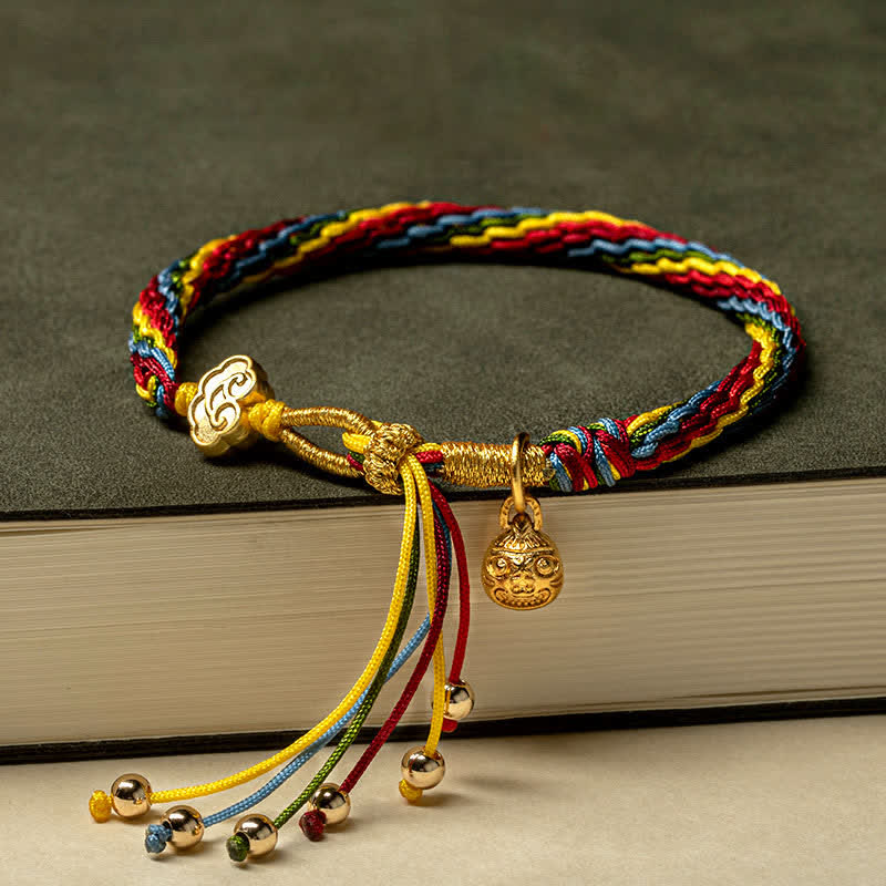 KarmaRipple's Gold Swallowing Beast Family Fortune Reincarnation Weave Colorful String Bracelet p15