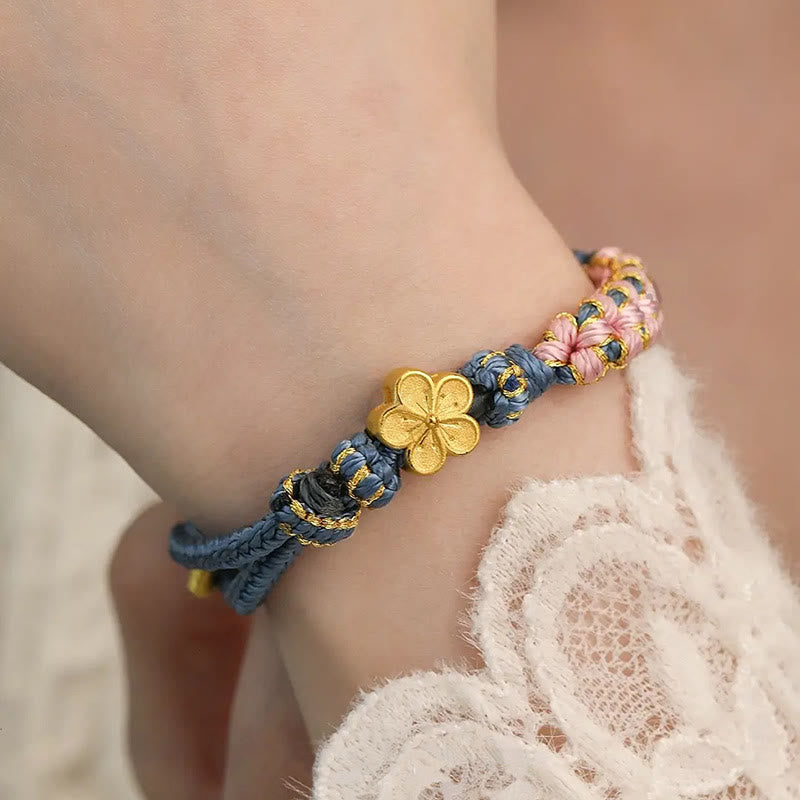 KarmaRipple's Peach Blossom Design Wealth String Bracelet p6