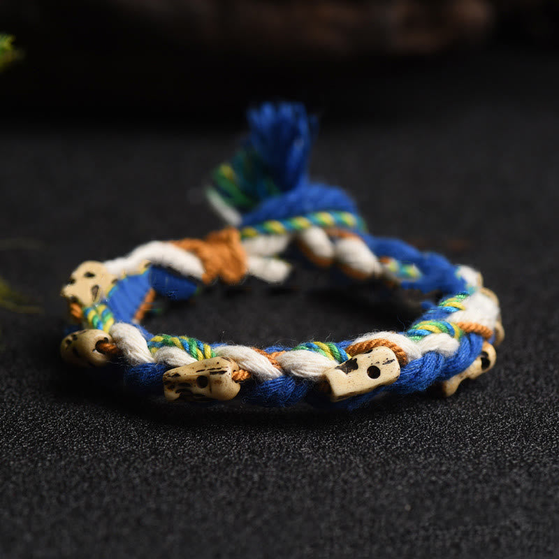 KarmaRipple's Tibetan Zakiram Goddess of Wealth Bead Engraved Handmade Fortune Bracelet p14