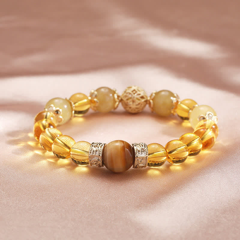 KarmaRipple's Citrine Generosity Prosperity Beaded Bracelet p2