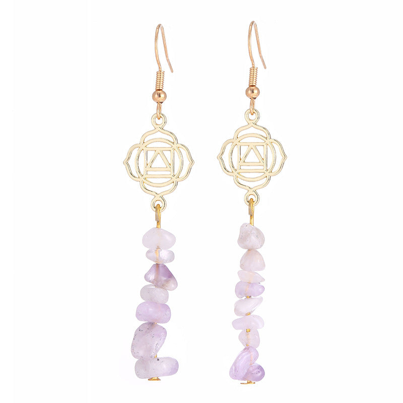 KarmaRipple's Balancing Crystals Zen Cairn Confidence Earrings ( p31