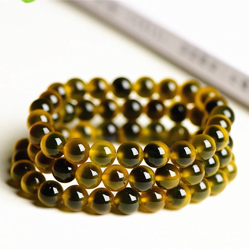 KarmaRipple's Authentic Colorful Candy Agate Balance Strength Bead Bracelet p12
