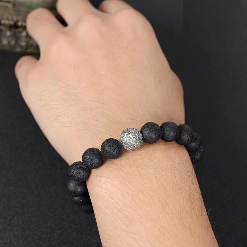KarmaRipple's Lava Rock Fish Scales Bead Balancing Bracelet p7