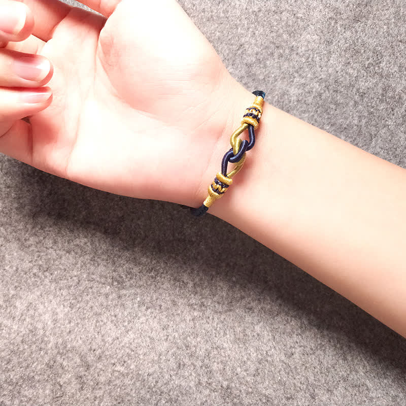 KarmaRipple's Handmade Knotting Faith Strength Braid String Bracelet p9