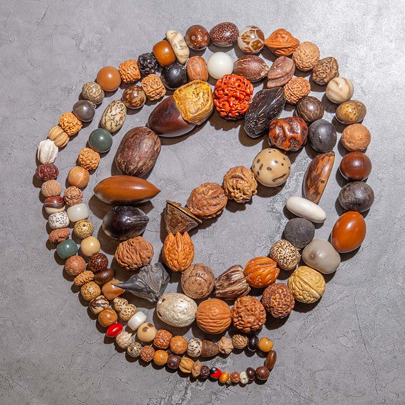 KarmaRipple's 108 Mala Beadwork Bodhi Seed Fortune Wealth Bracelet Wrist Mala p1