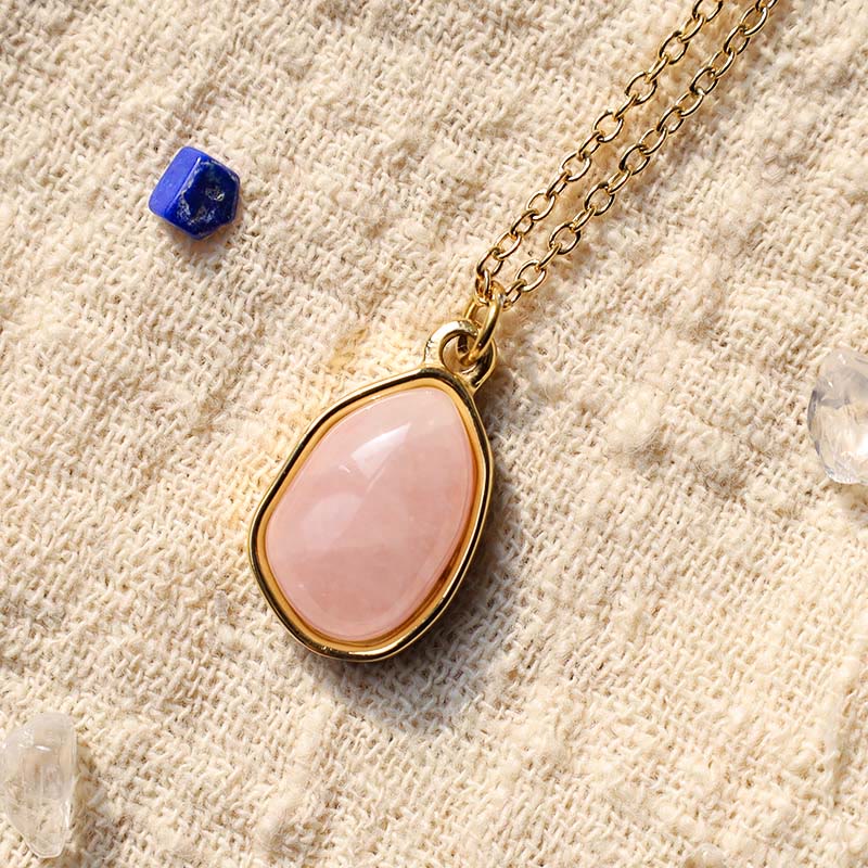 KarmaRipple's Authentic Green Aventurine Amethyst Rose Quartz Blessing Pendant Necklace p14