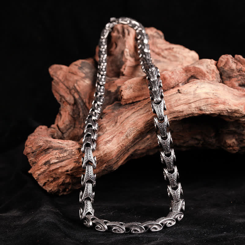 KarmaRipple's Dragon Pattern Titanium Steel Protection Pendant Necklace Bracelet p19