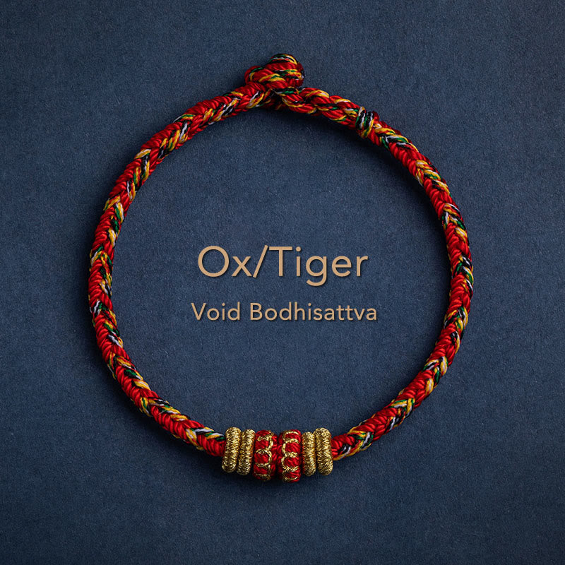 KarmaRipple's Tibet Handmade Chinese Zodiac Natal Buddha Fortune Strength Woven String Bracelet p2