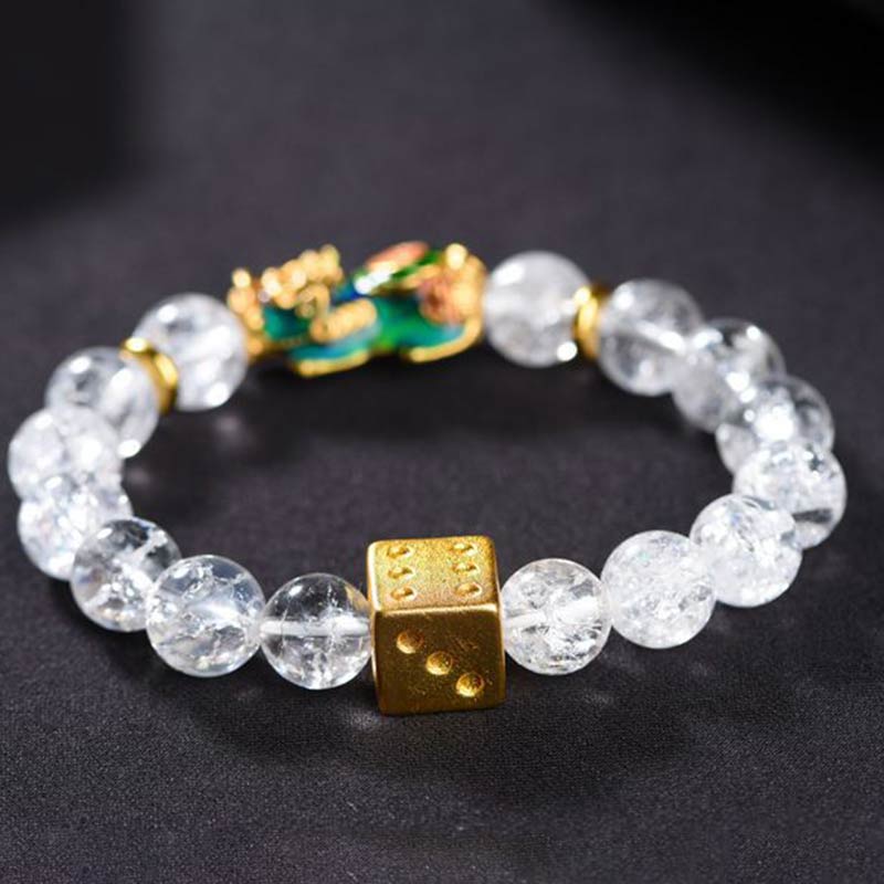 KarmaRipple's Color-Changing Pixiu Ivory Gemstone Dice Wealth Bracelet p4