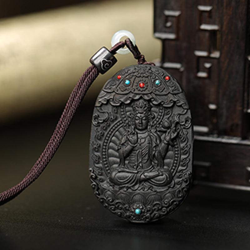 KarmaRipple's Chinese Zodiac Natal Buddha Agarwood Om Mani Padme Hum Lotus Peace Pendant Necklace p14