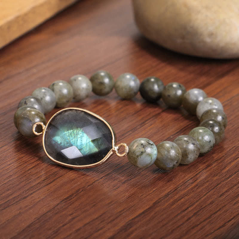 KarmaRipple's Authentic Labradorite Moonstone Support Balancing Beaded Bracelet p4