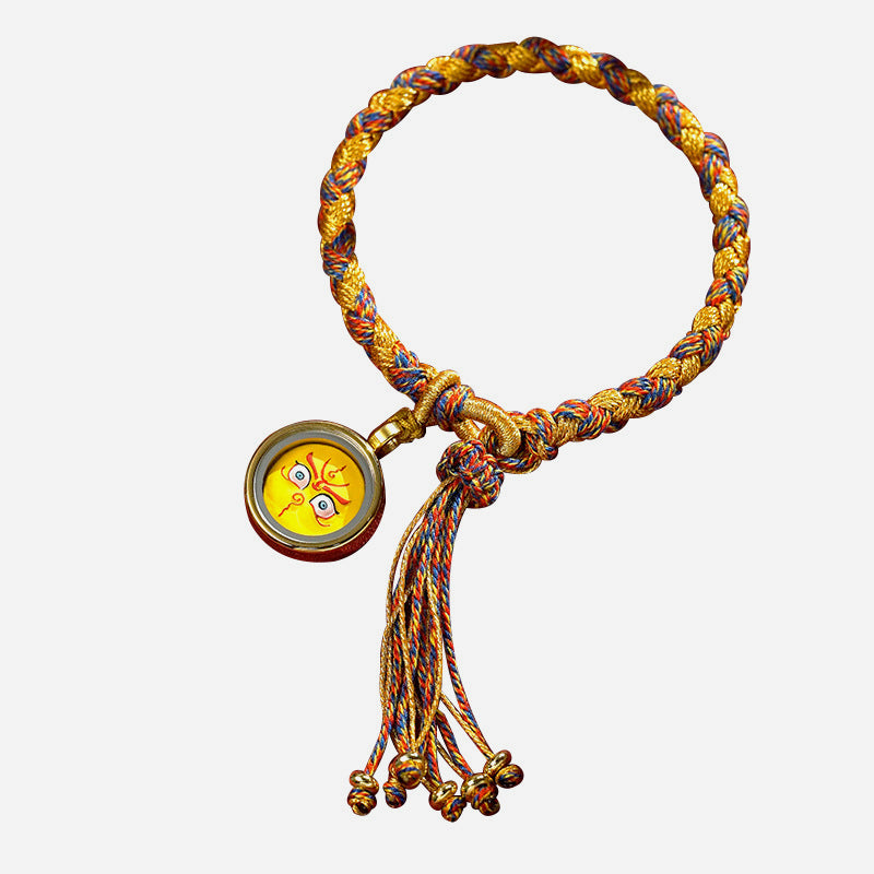 KarmaRipple's Handmade Tibetan Five God Of Wealth Dragon Scale Rope Fortune Braid Bracelet p14