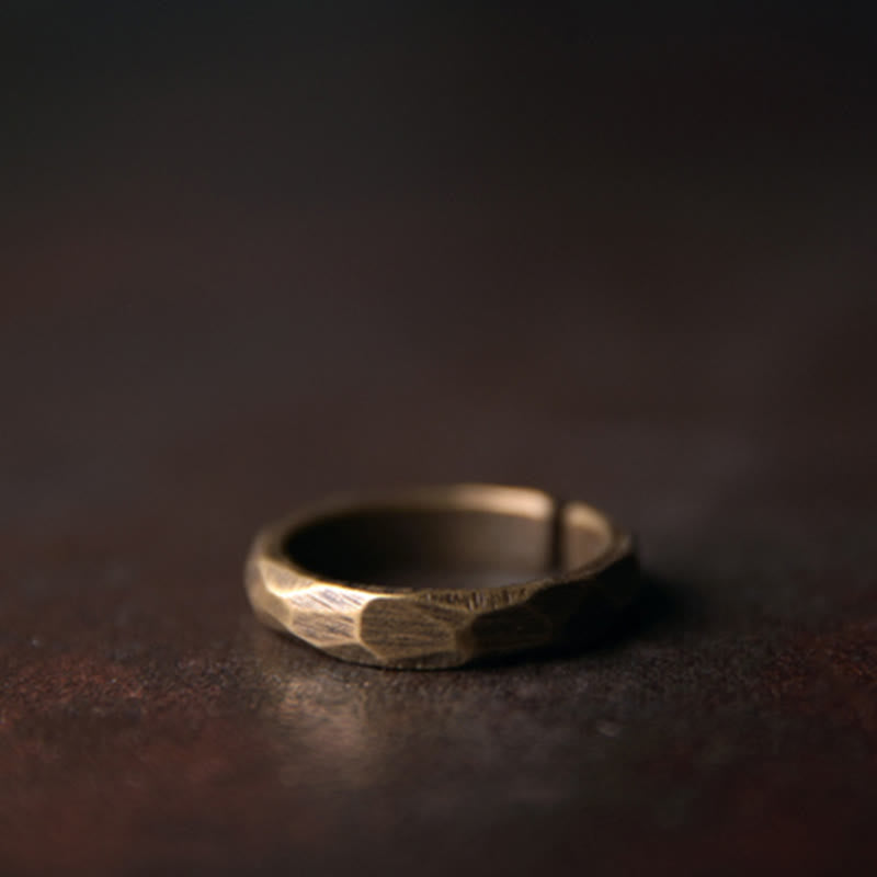 KarmaRipple's Tibetan Simple Design Bronze Wealth Ring p11