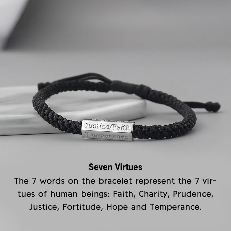KarmaRipple's Seven Deadly Sins Seven Virtues Woven String Bracelet p21