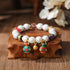 Copper Gold Swallowing Beast Family&Colorful Bead